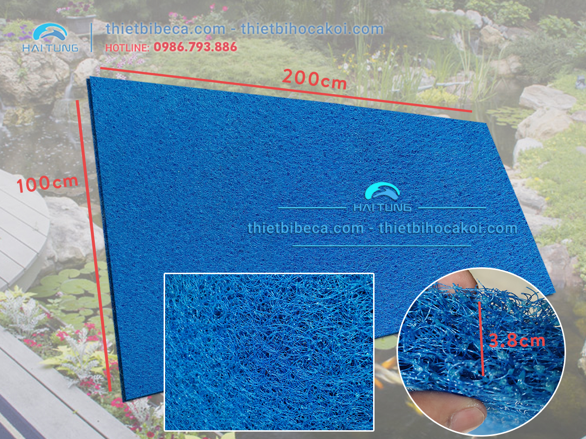 Bùi nhùi - Jmat Blue, tấm lọc hồ koi