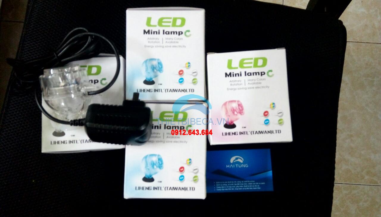 Đèn pha led đổi màu gắn sục khí