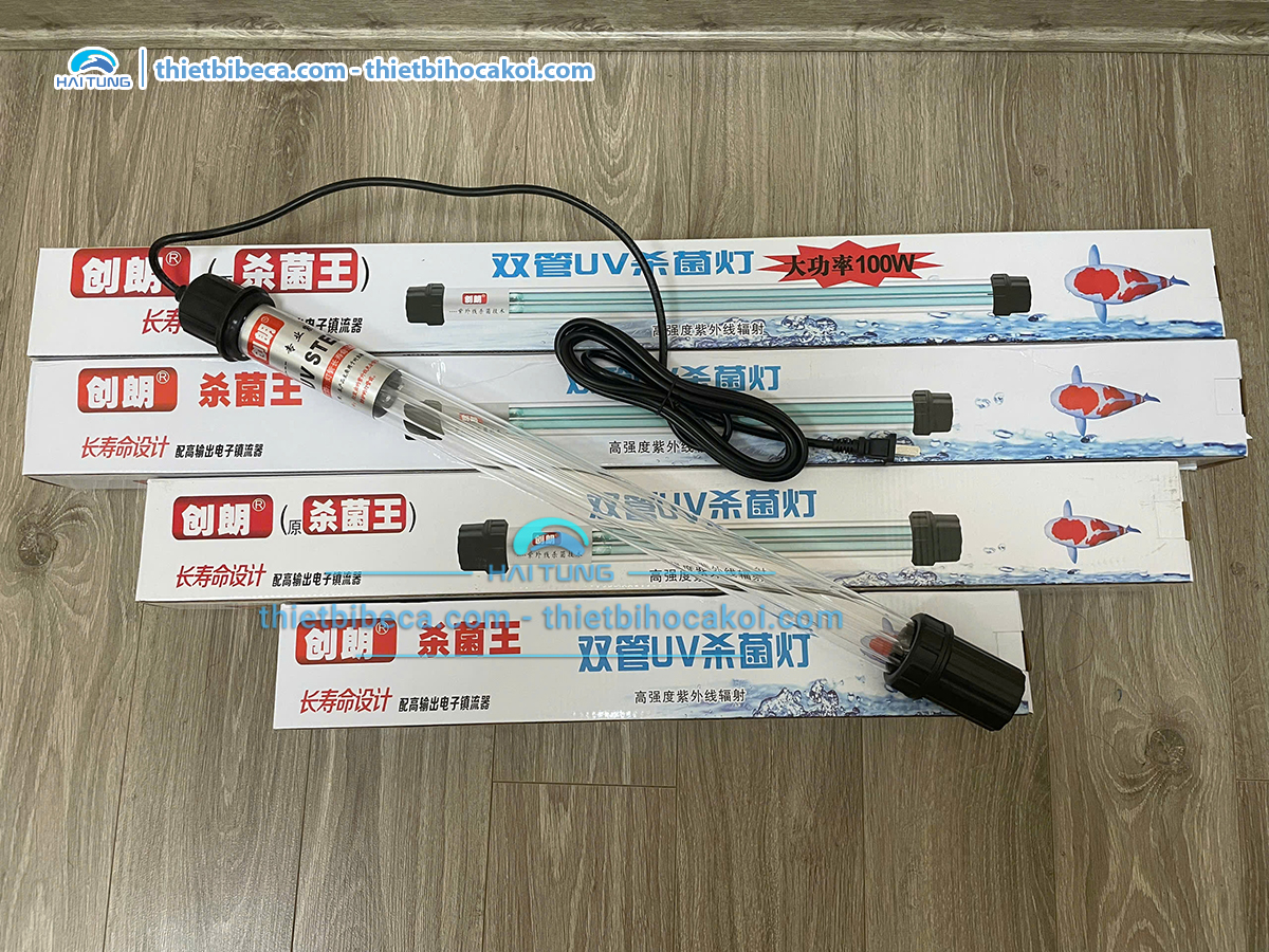 Đèn UV King diệt khuẩn diệt tảo hồ Koi 60w có đối trọng
