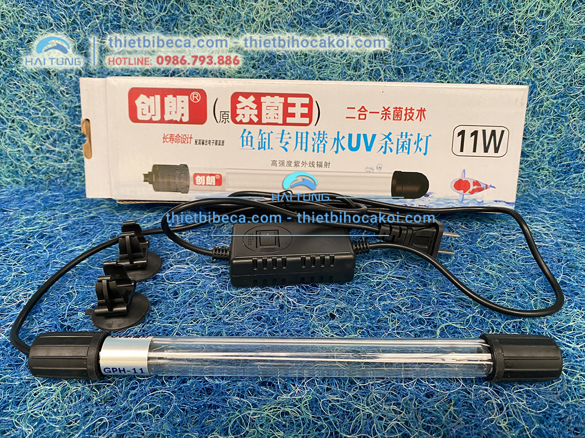 Đèn UVC 3D diệt tảo hồ Koi 11w