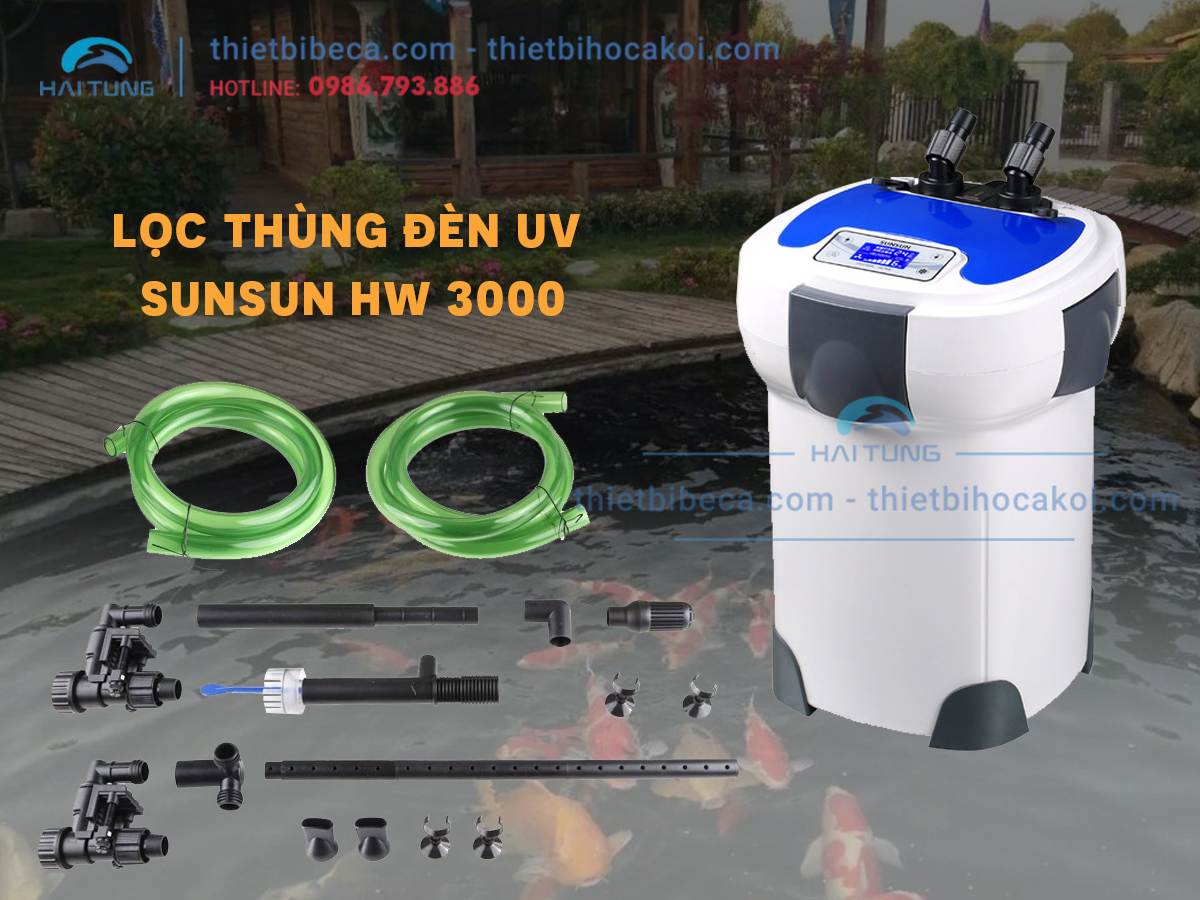 Lọc Thùng Có Đèn UV Sunsun HW 3000