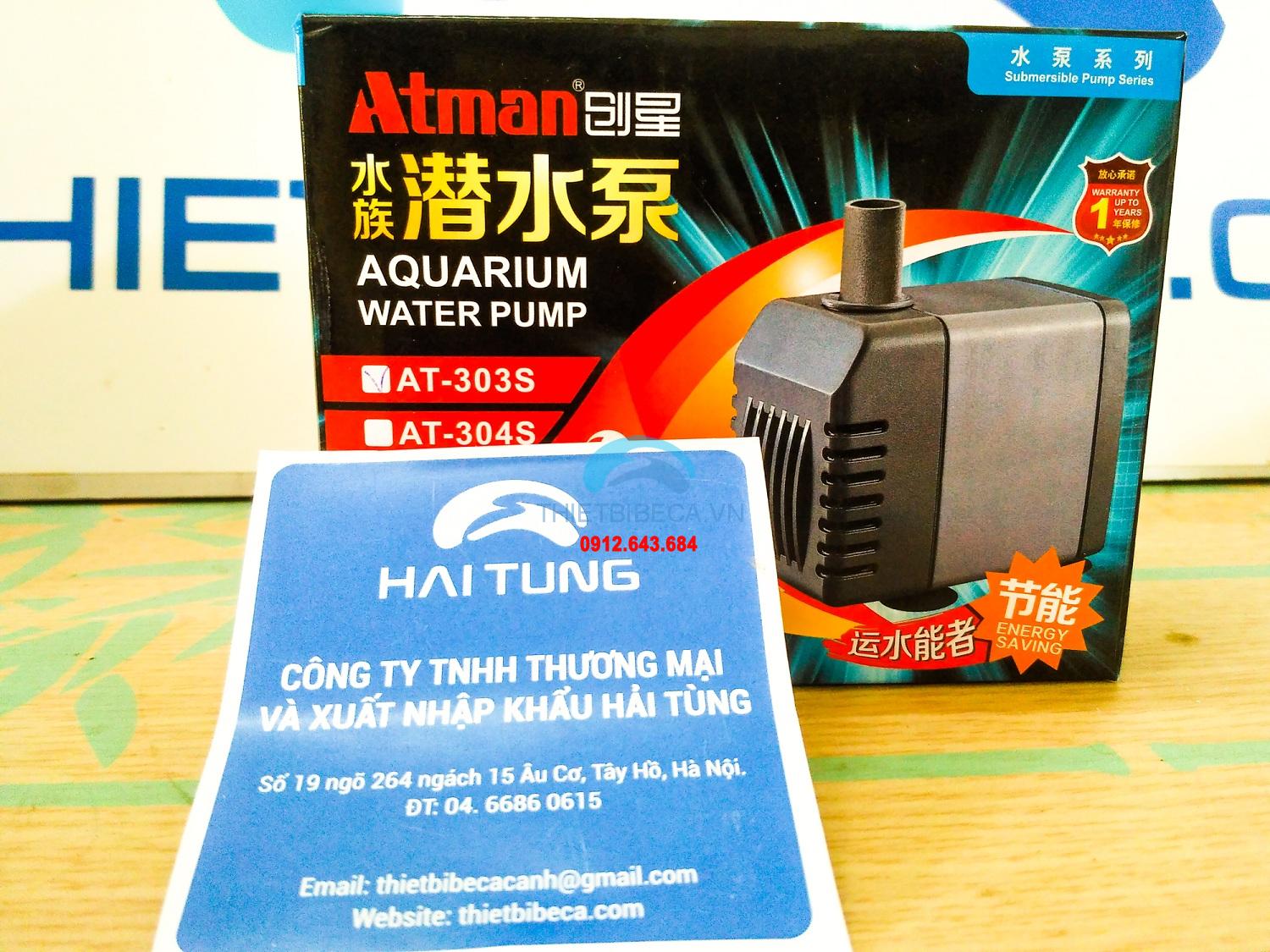 Máy bơm Atman AT303S công suất 6W , 600L/H