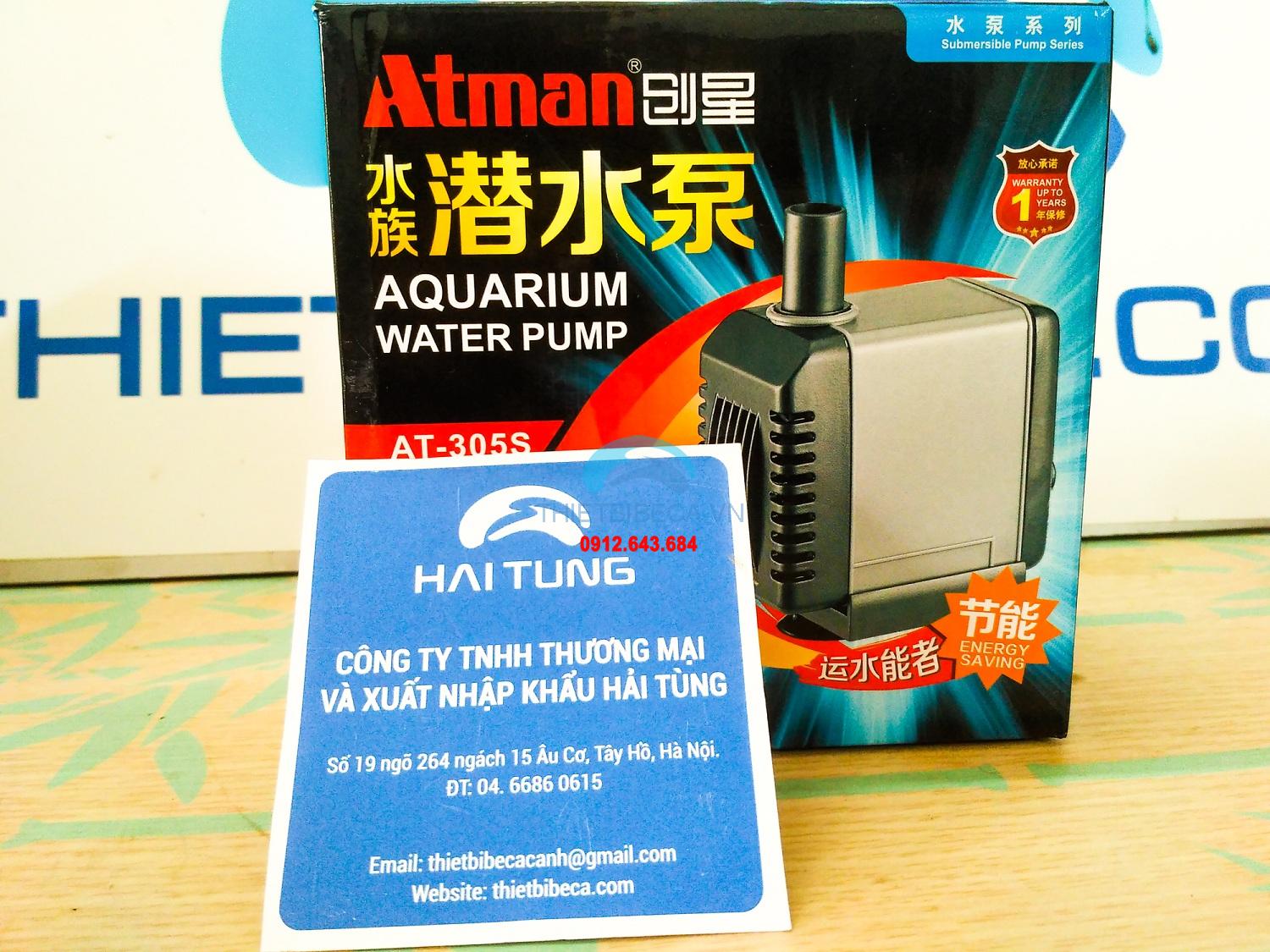 Máy bơm Atman AT305S công suất 13W , 1200L/H