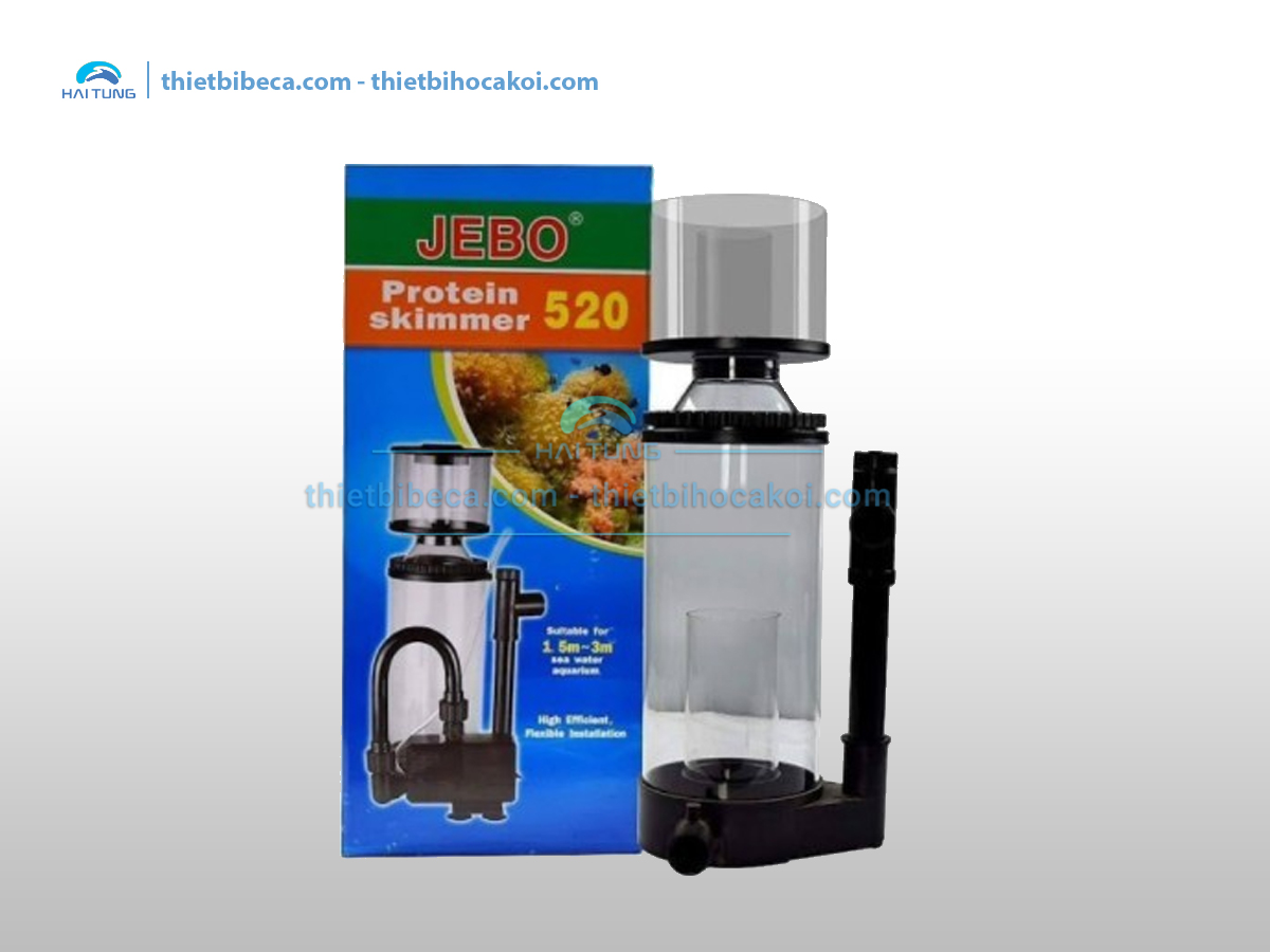 Máy tách bọt protein skimmer cho bể nước mặn Jebo 520 - 90w