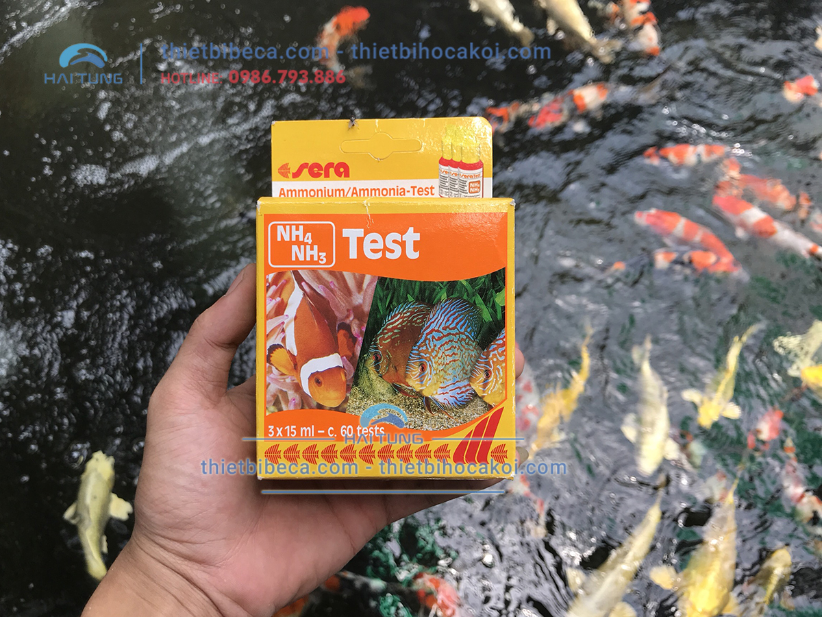 Test NH4/NH3 Sera - Kiểm tra NH4/NH3 hồ cá Koi