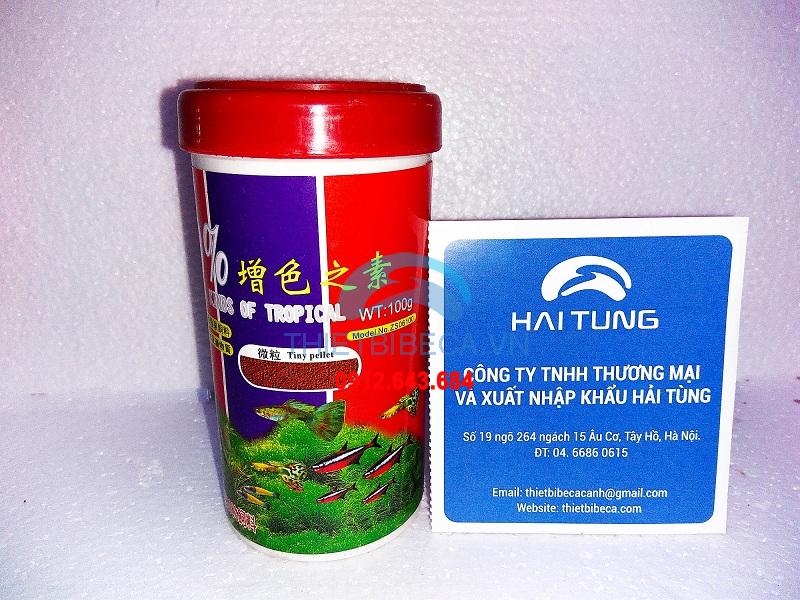 Thức ăn cá 100% lọ trung