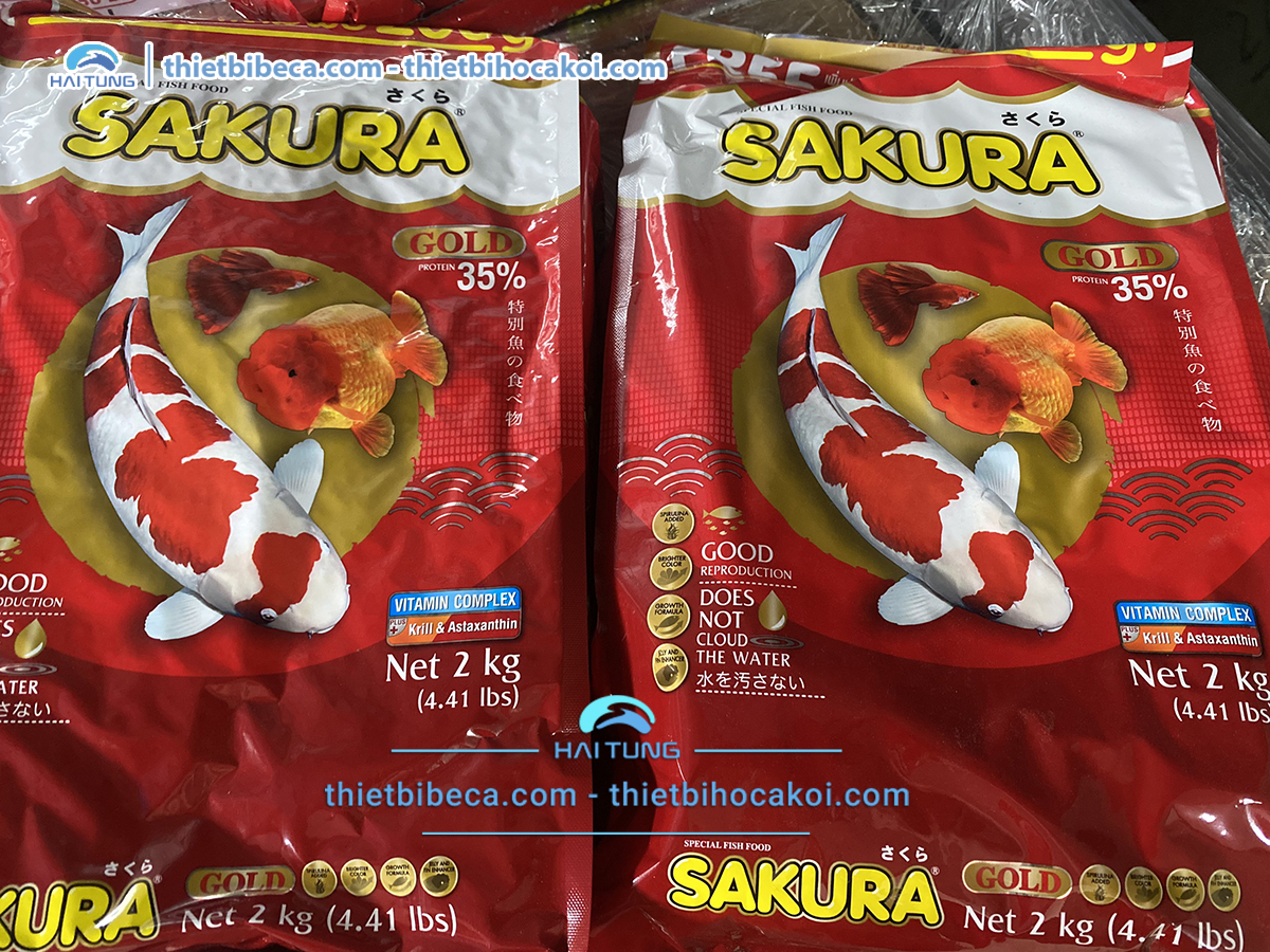 Thức ăn cá Sakura 35% 2000g