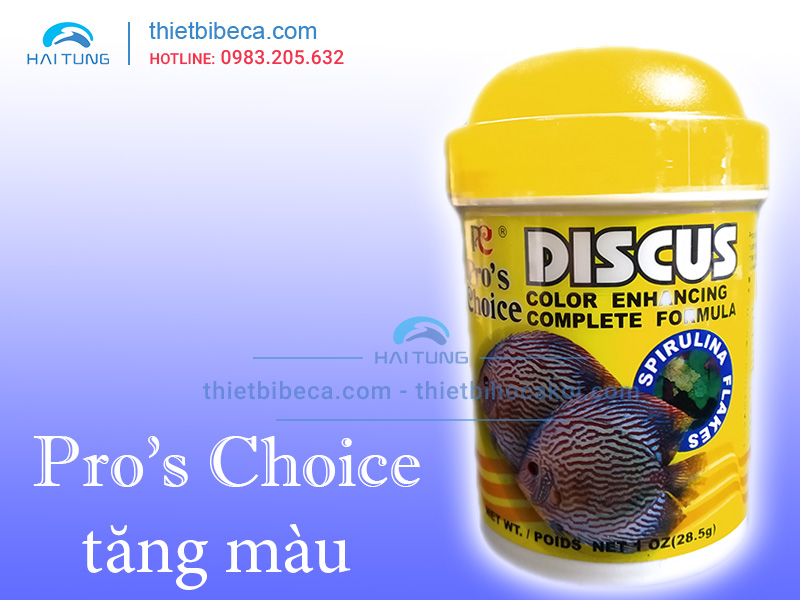 Thức ăn cá đĩa Pro 's Choice Discus lọ lá 28g