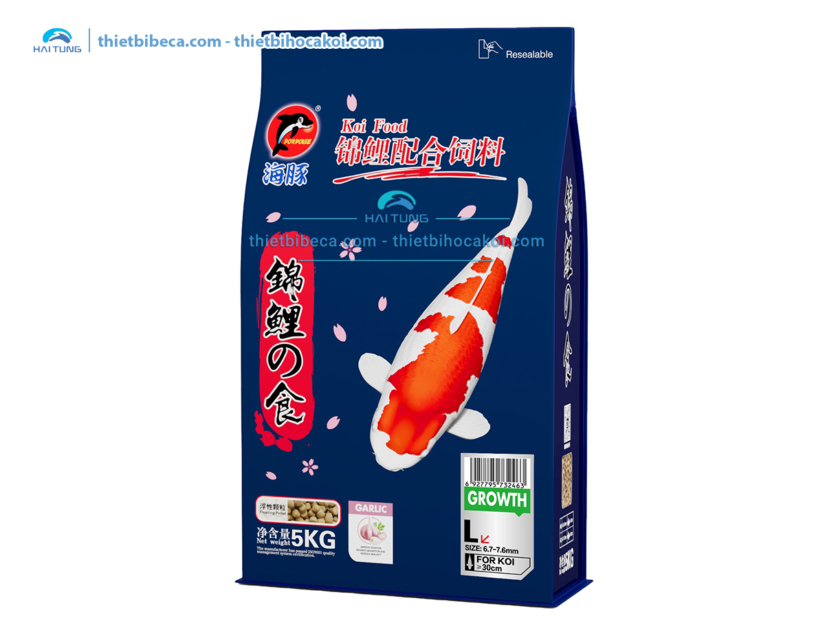 Thức ăn cá Koi tăng trưởng Porpoise Growth 5kg