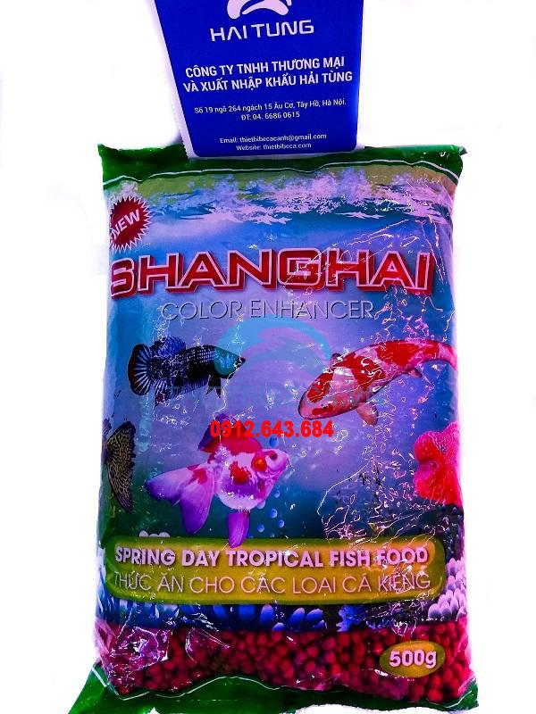 Thức ăn Shanghai gói 500g đỏ hạt lớn 2 gói