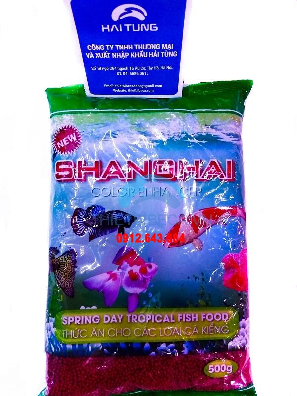 Thức ăn Shanghai gói 500g đỏ hạt nhỏ 2 gói