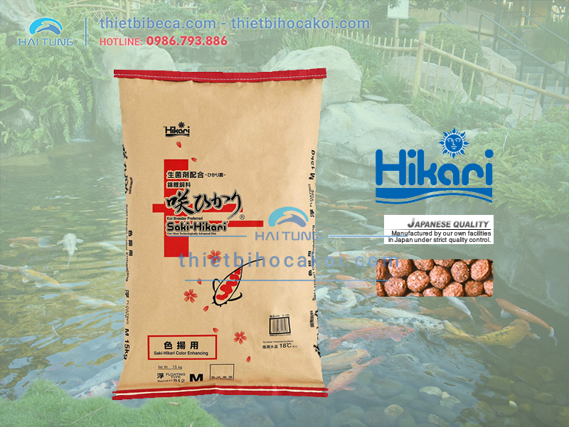 Thức Ăn Tăng Màu cá Koi Saki Hikari Colour Enhancing bao 15kg