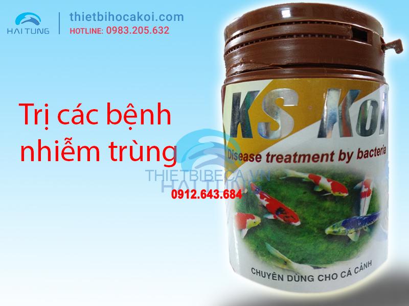 Thuốc trị nhiễm khuẩn cá koi KS KOI 100gr