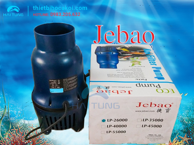 Bơm tạt Jebao LP26000 225W, bơm hồ koi jebao LP 26000