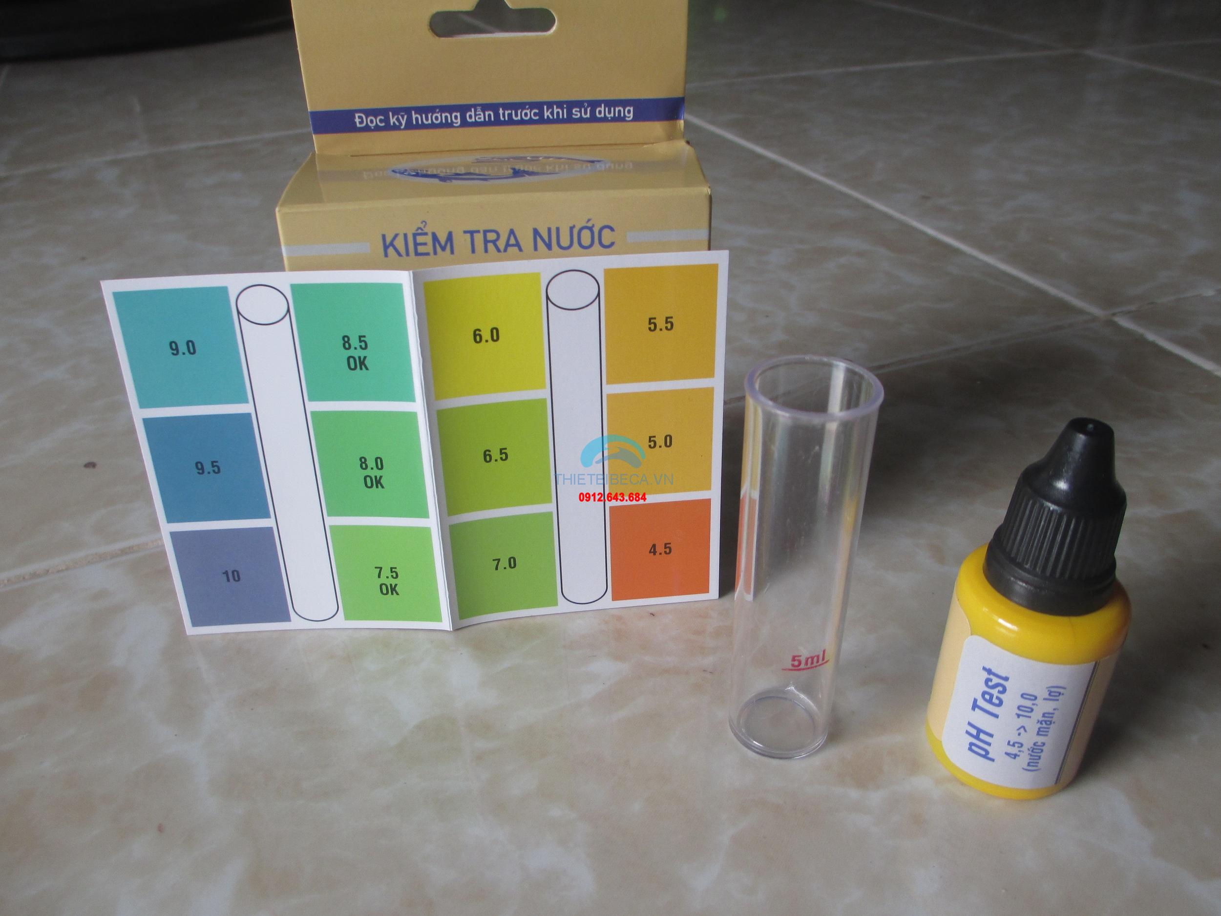 Kiểm tra PH nước mặn, lợ