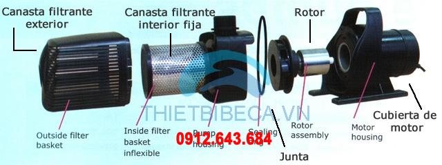 Máy bơm Lifetech SP 609 công suất 135w; 8.000l/h