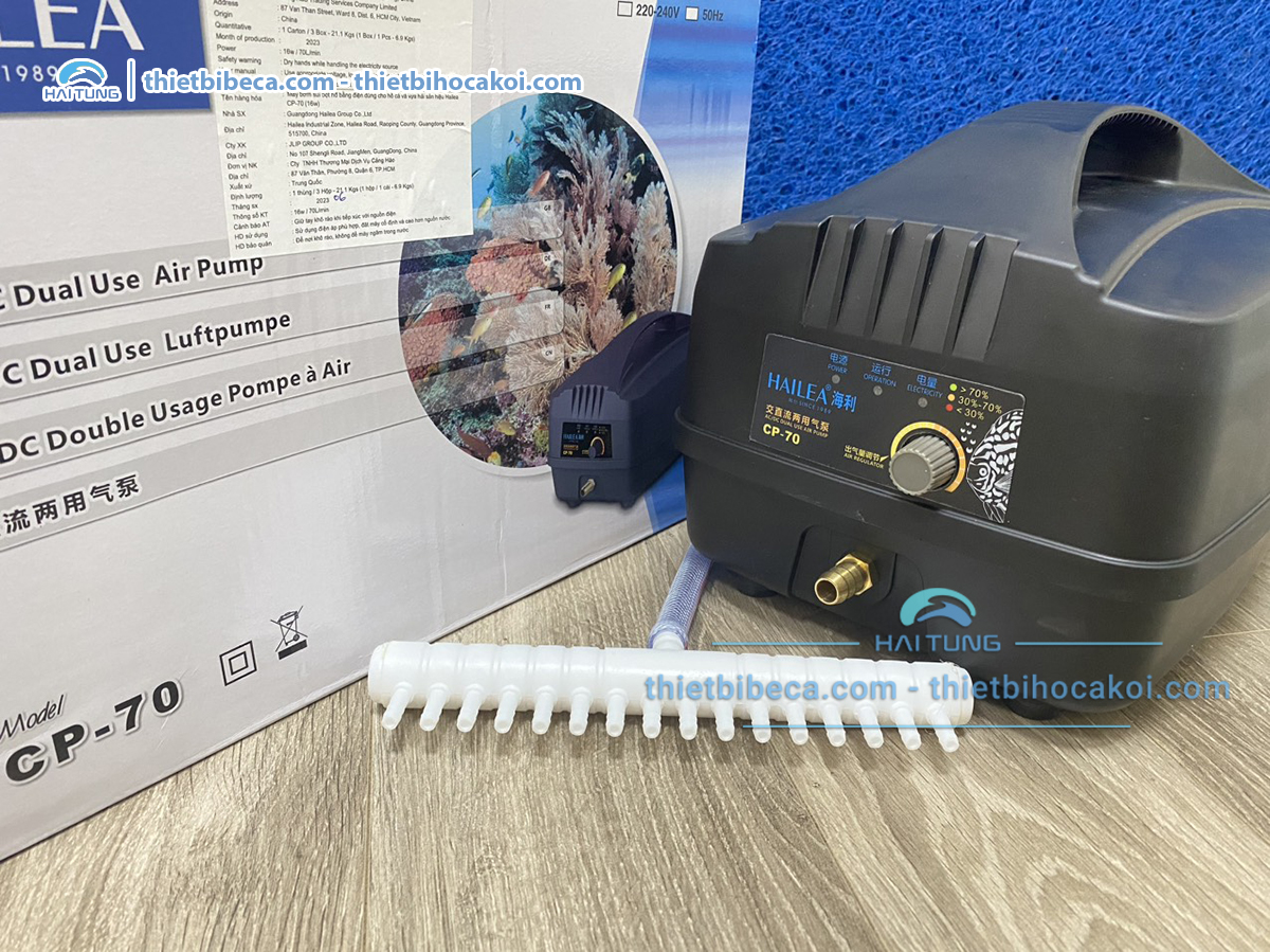 Sủi tích điện hồ Koi Hailea CP70