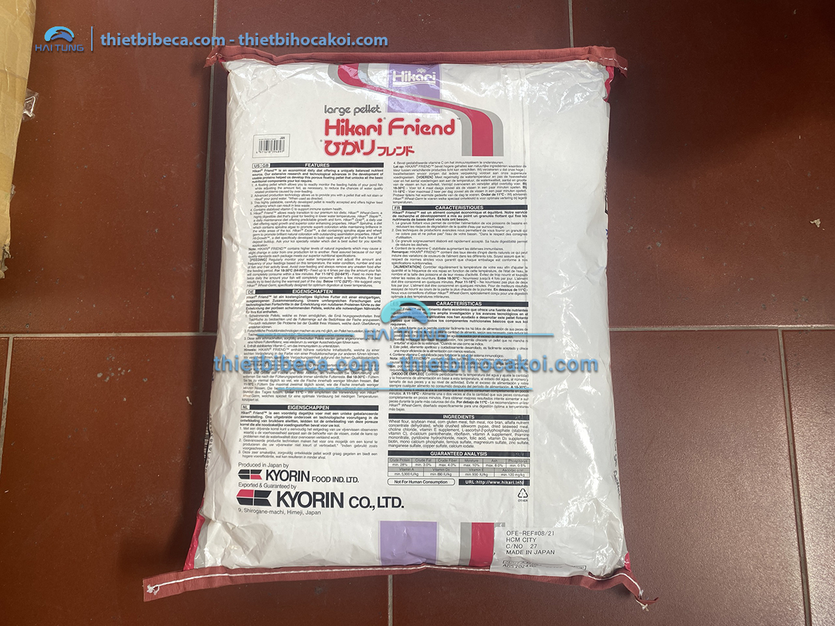 Thức ăn cá Koi Hikari Friend bao 10kg