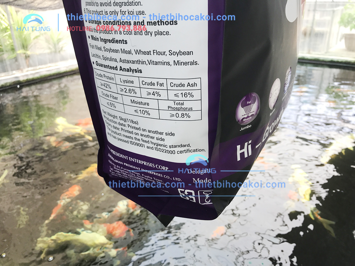 Thức Ăn Cá Koi Siêu Tăng Trưởng Aquamaster Hi Growth 5kg