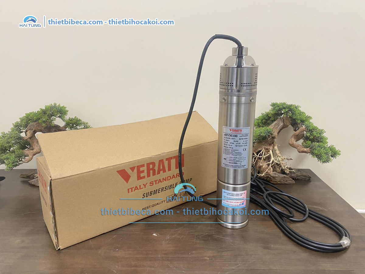 Bơm chìm tăng áp Veratti 750w