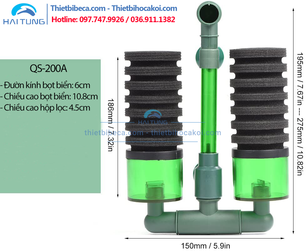 Lọc sủi vi sinh QS200A