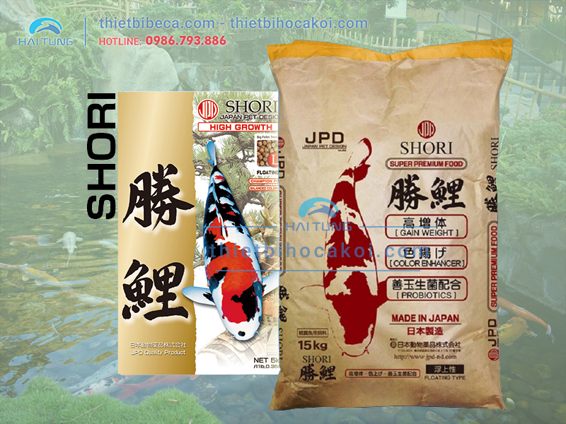 Thức ăn cá Koi JPD SHORI một bao 15kg