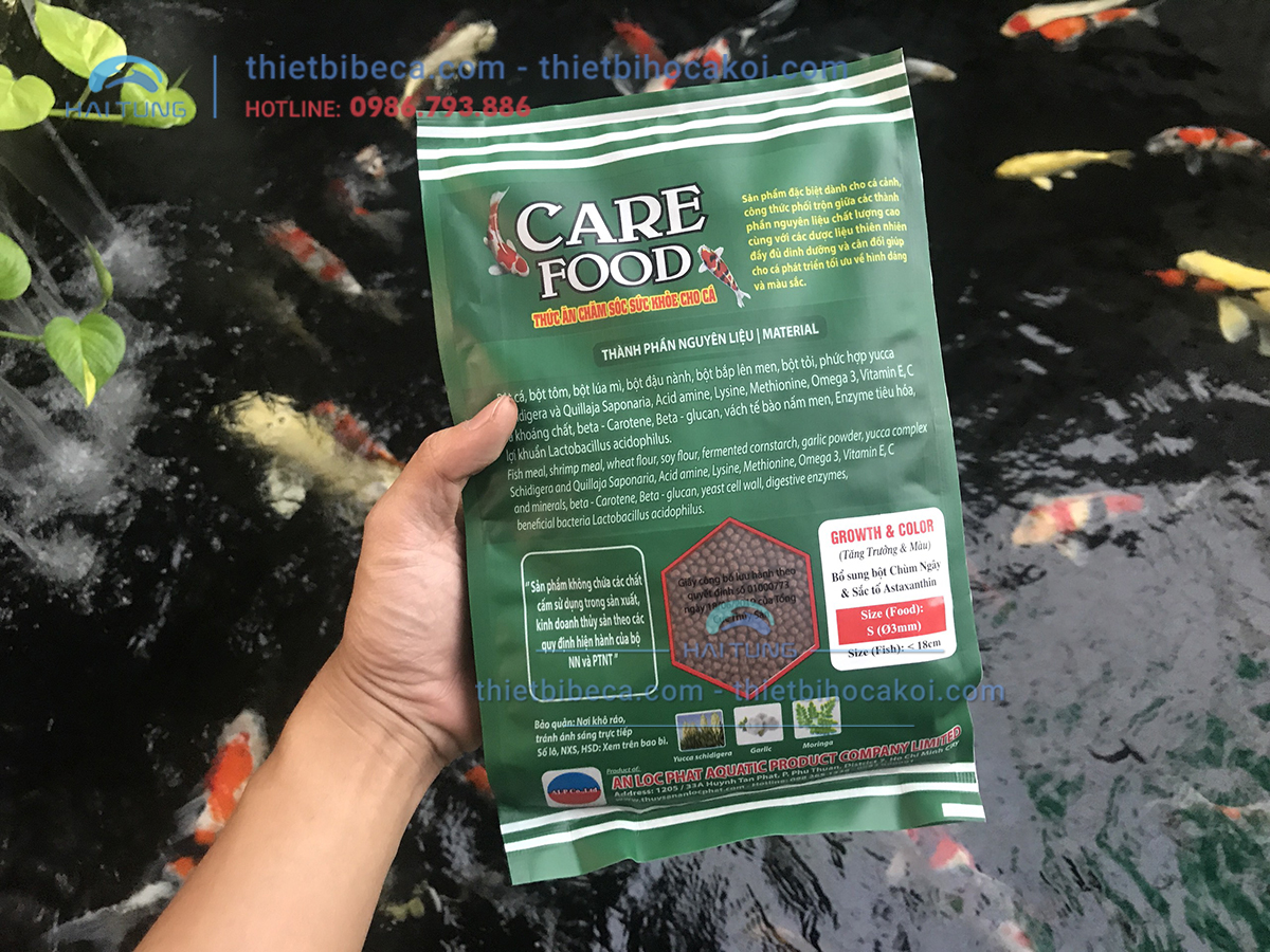 Thức Ăn Cá Koi tăng trưởng Care Food Growth Spirulina 500g