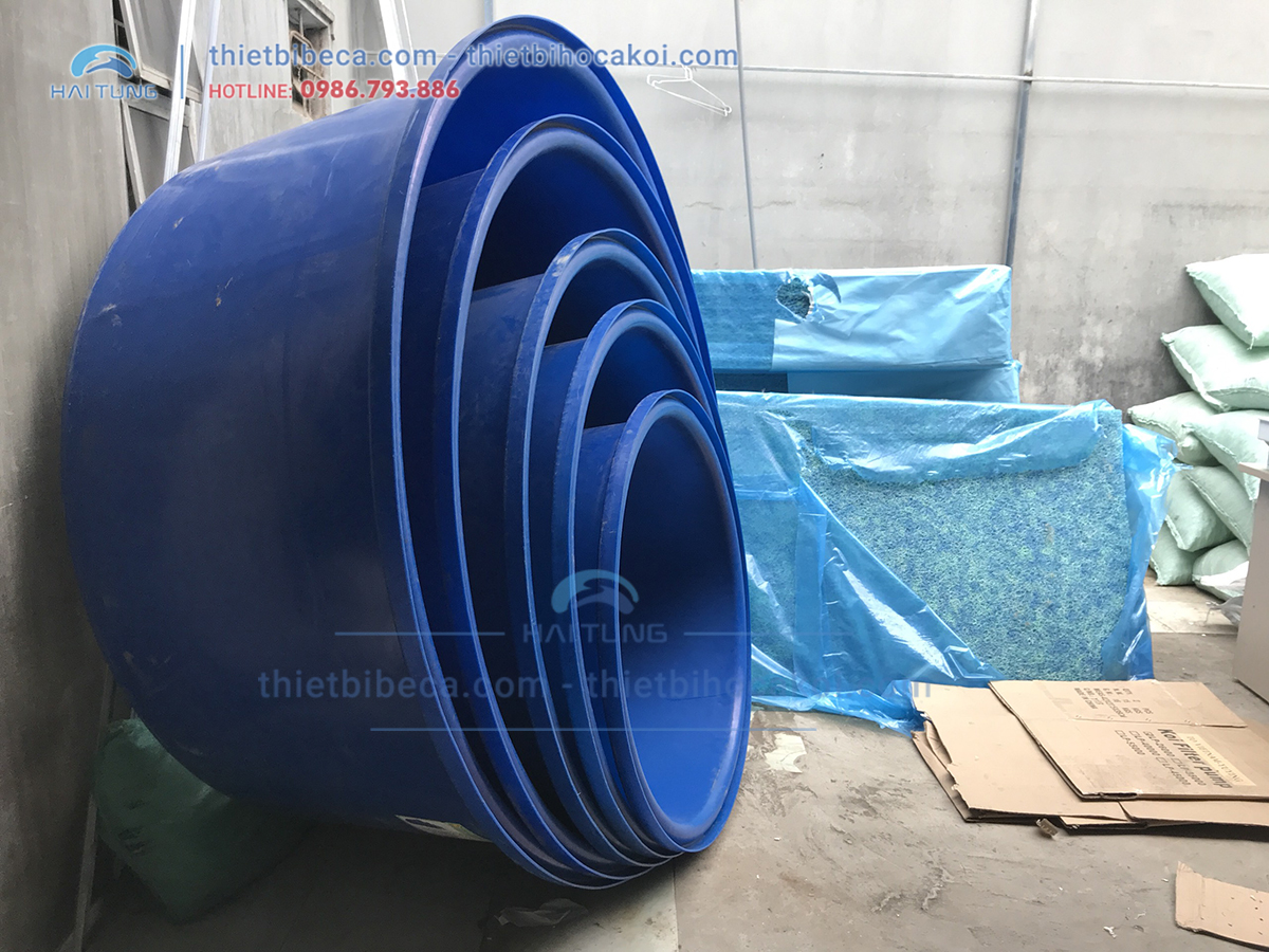 Tank nhựa tròn Dưỡng Cá - Thùng Nhựa nuôi cá 1000L