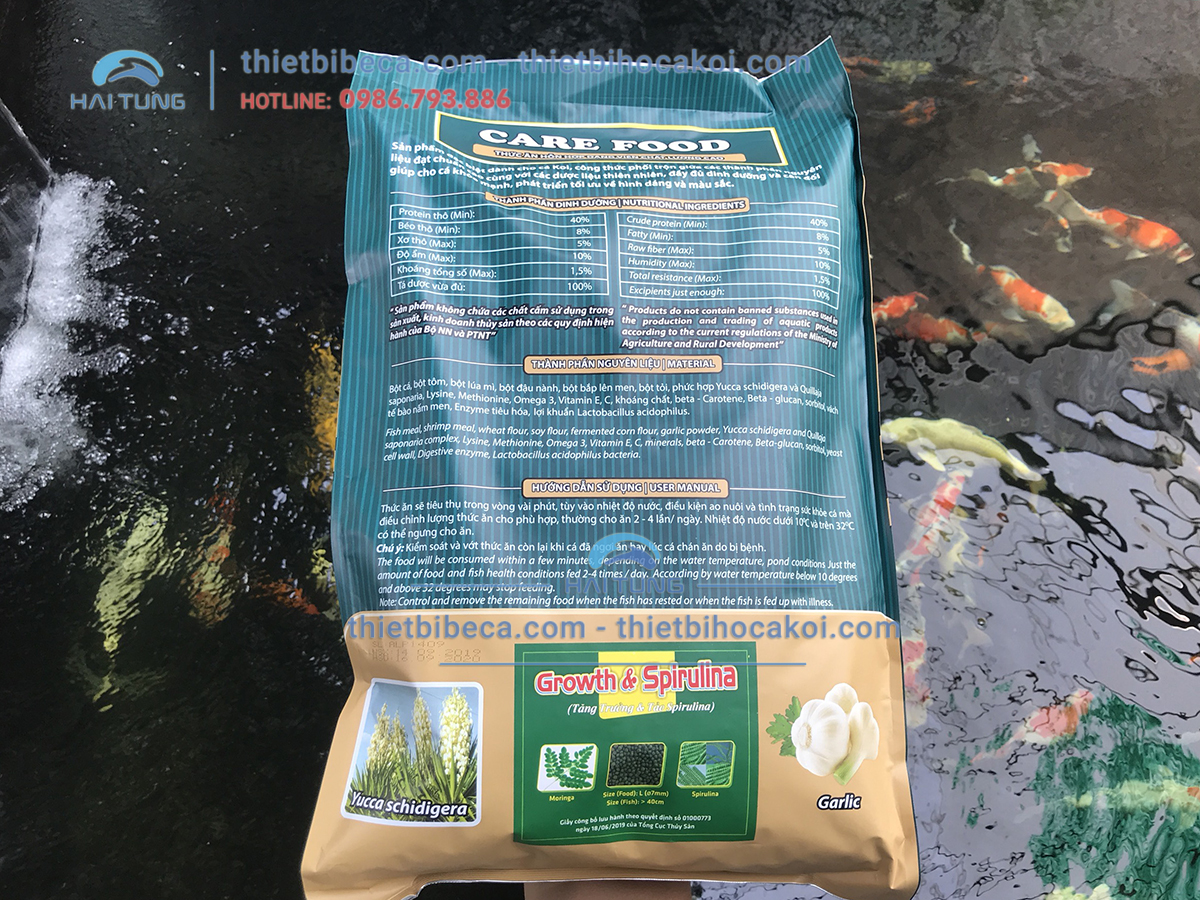 Thức Ăn Cá Koi Tăng Màu Care Food Growth Color 5kg