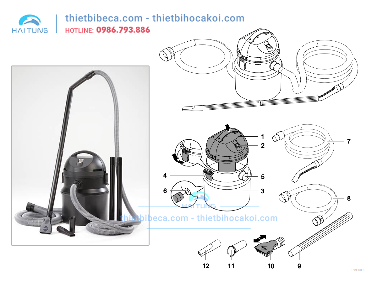 Máy Vệ Sinh Hồ Cá Koi Pontec Pondomatic - Đức