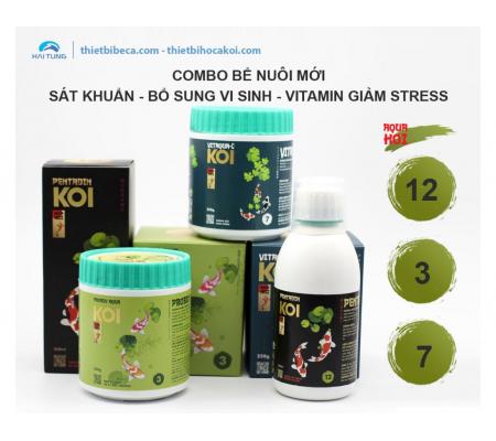 COMBO Cho Bể Nuôi Mới 12-3-7 AquaKoi