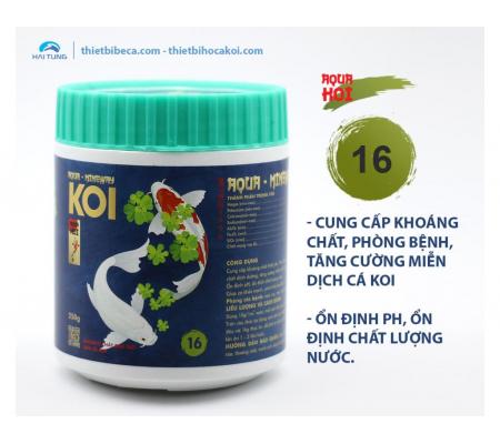 Số 16 Cung cấp khoáng chất, ổn định PH, phòng bệnh cá Koi AQUA - MINERWAY (AquaKoi)