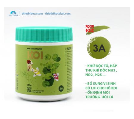 Số 3A Khử độc tố, hấp thu khí độc NH3 , NO2 hồ Koi AQUA - YUCCA POWDER (AquaKoi)