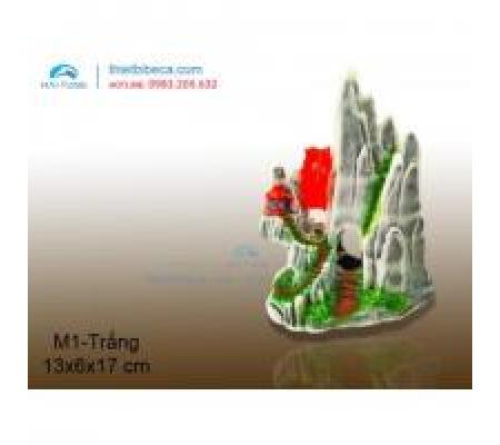 Núi nhựa trang trí M1 trắng