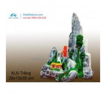 Núi nhựa trang trí XL6 trắng