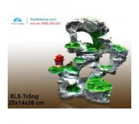 Núi nhựa trang trí XL8 trắng