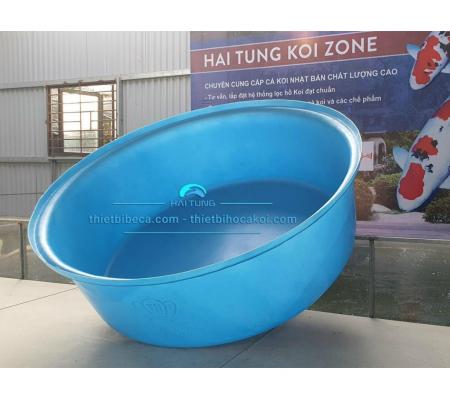 tank nhựa tròn thấp quay cá, dưỡng cá 400l