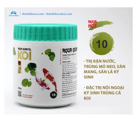 Số 10 Trị rận nước, trùng mỏ neo, sán mang, nội ngoại ký sinh trùng AQUA QUANTEL (AquaKoi)